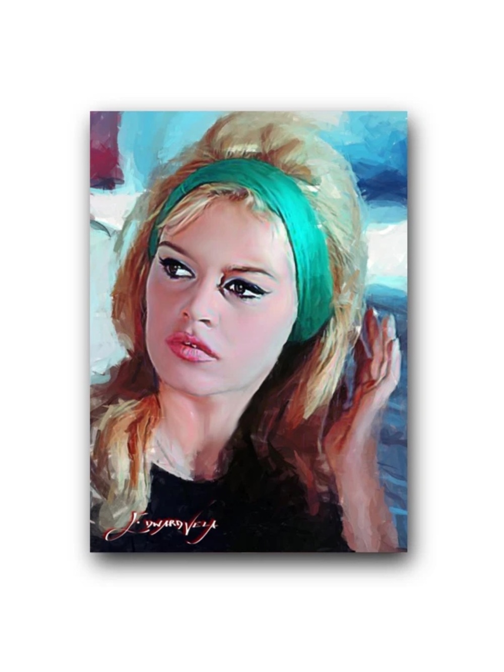 Brigitte Bardot #14 Art Cards Limited 35/50 Edward Vela Signed (Movies Actress)